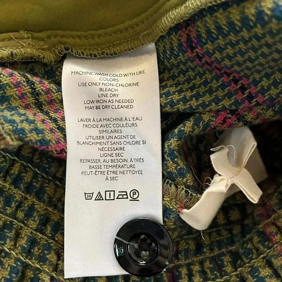 EUC Anthropologie Femme Plaid High Waist Librarian Academia Shorts Womens Size 4 - Picture 10 of 11